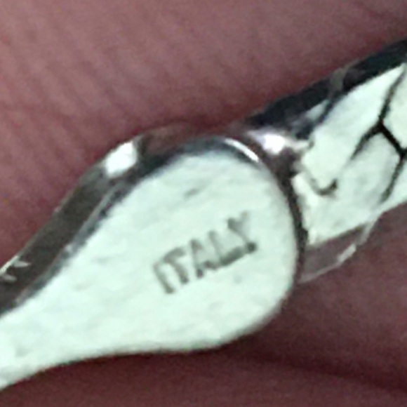 Vintage Italy 925 SS flat herringbone bracelet - Picture 6 of 7